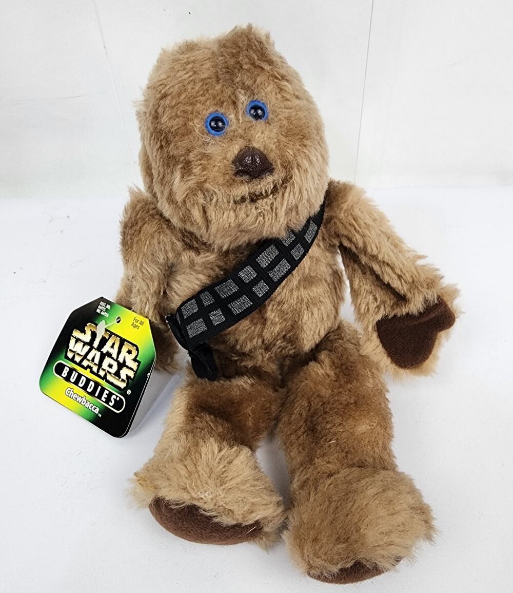 Chewbacca Star Wars Buddies 7” Plush Toy Kenner 1997 NWT
